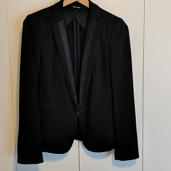 Rag and Bone tuxedo style blazer sz 2 - Picture 2 of 10